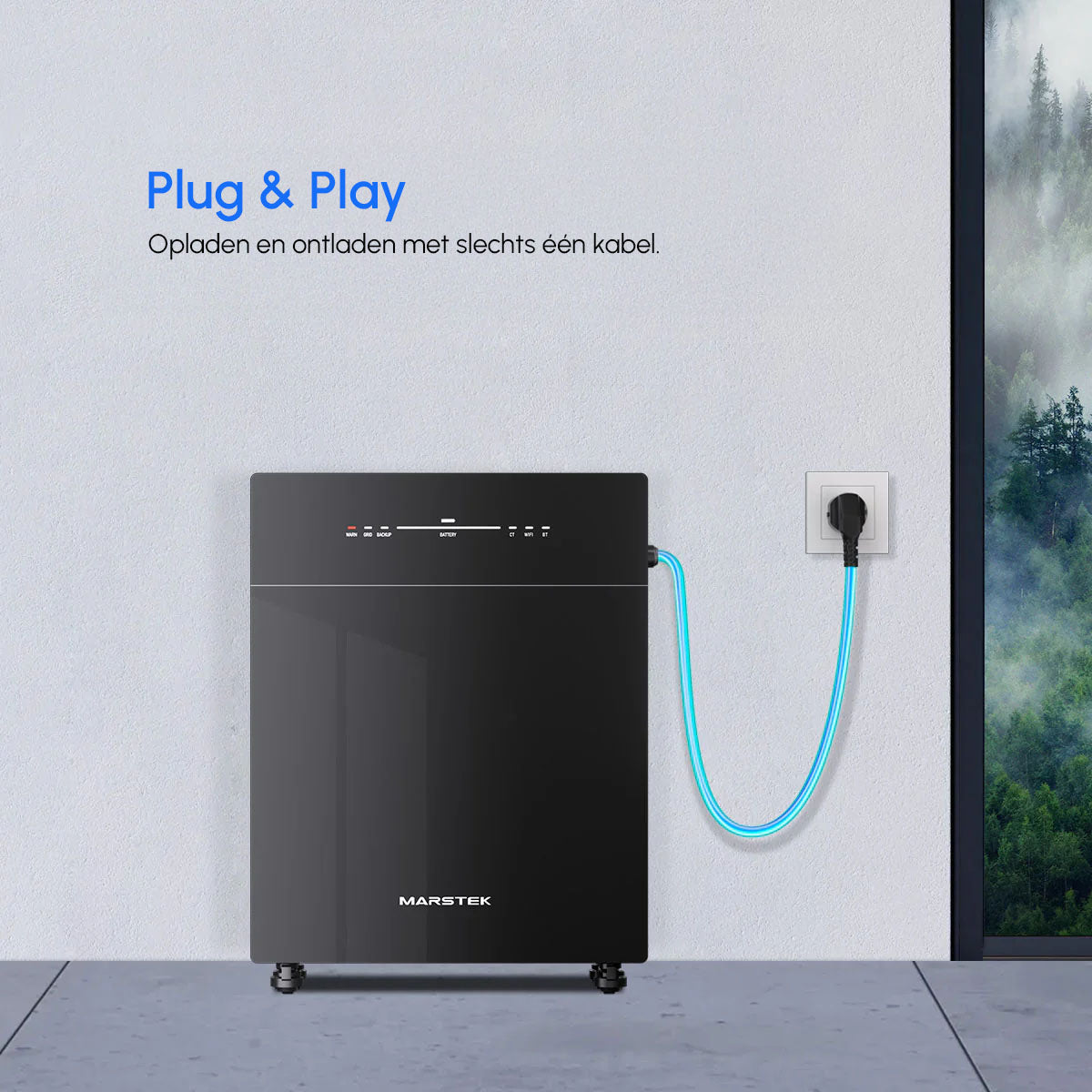 Marstek – Plug & Play Thuisbatterij 5.12 kWh (Incl. P1 Meter)